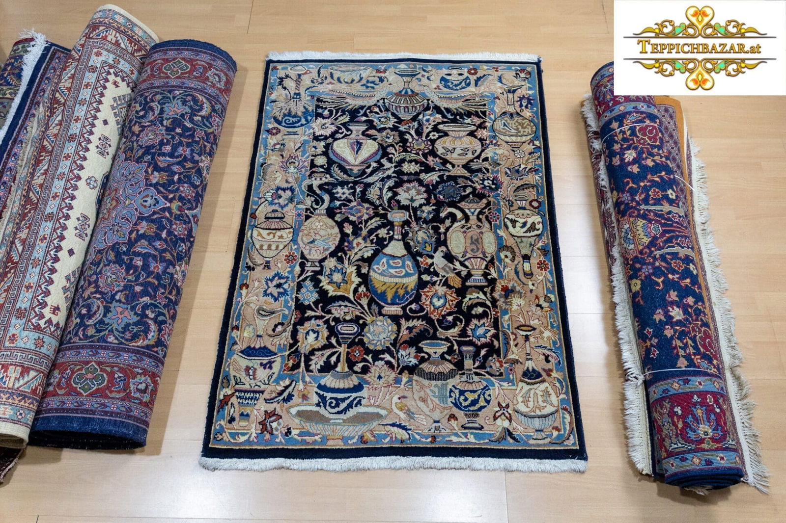 (Verkauft) W1(#334) 145×101cm Handgeknüpfter echter Kashmar Perserteppich