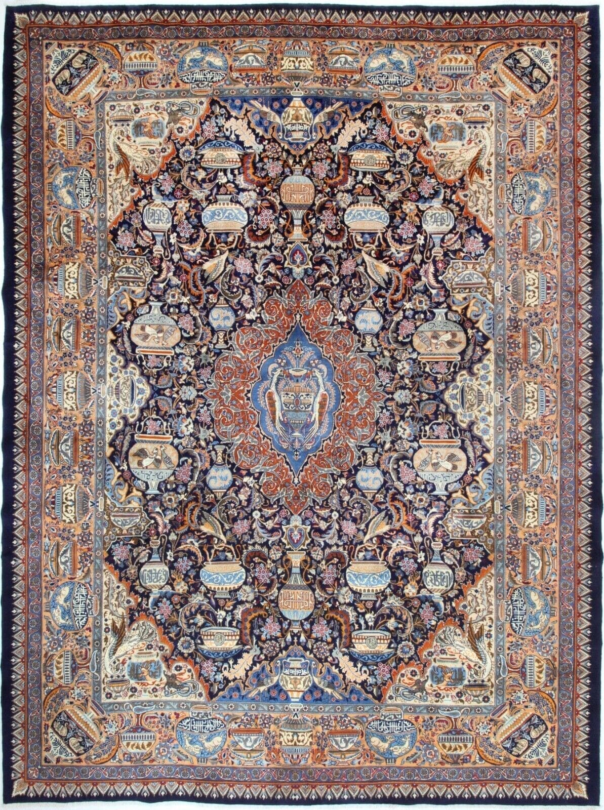 Handgeknüpfter Kashmar Orientteppich 400 x 296 cm, Perserteppich Nr. 209