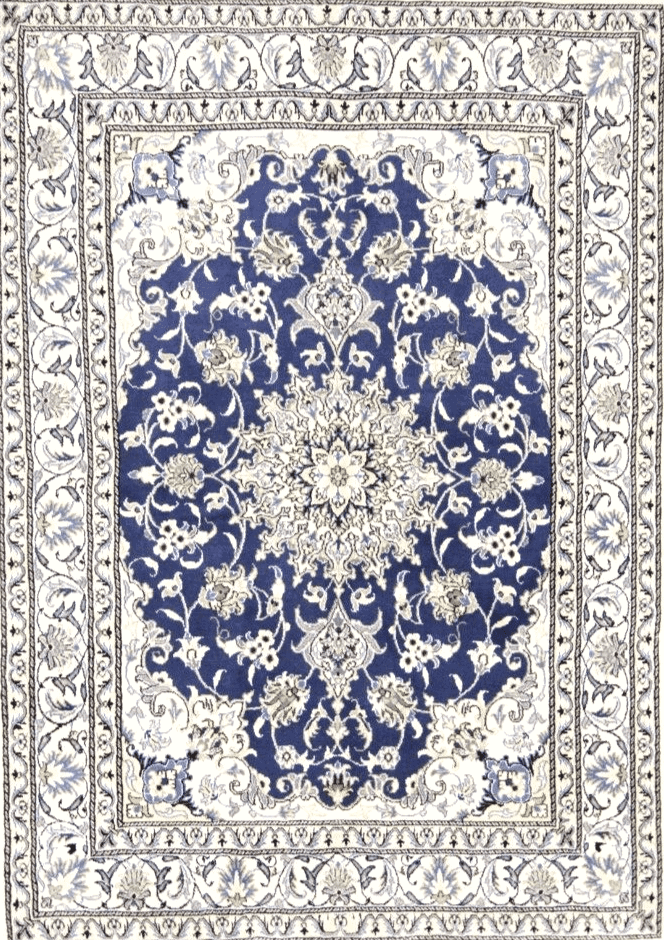 **Eleganter Orientteppich super Nain 215x153 cm | Ca. 300.000 Knoten/m² | Handgeknüpft | Perserteppich**