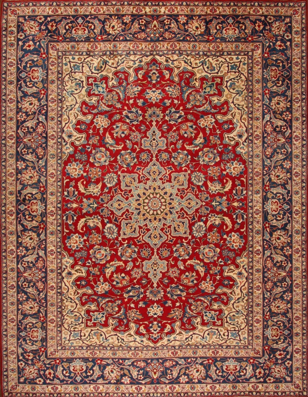 Perserteppich 380 x 290 cm, ca. 160.000 Knoten/m², handgeknüpft