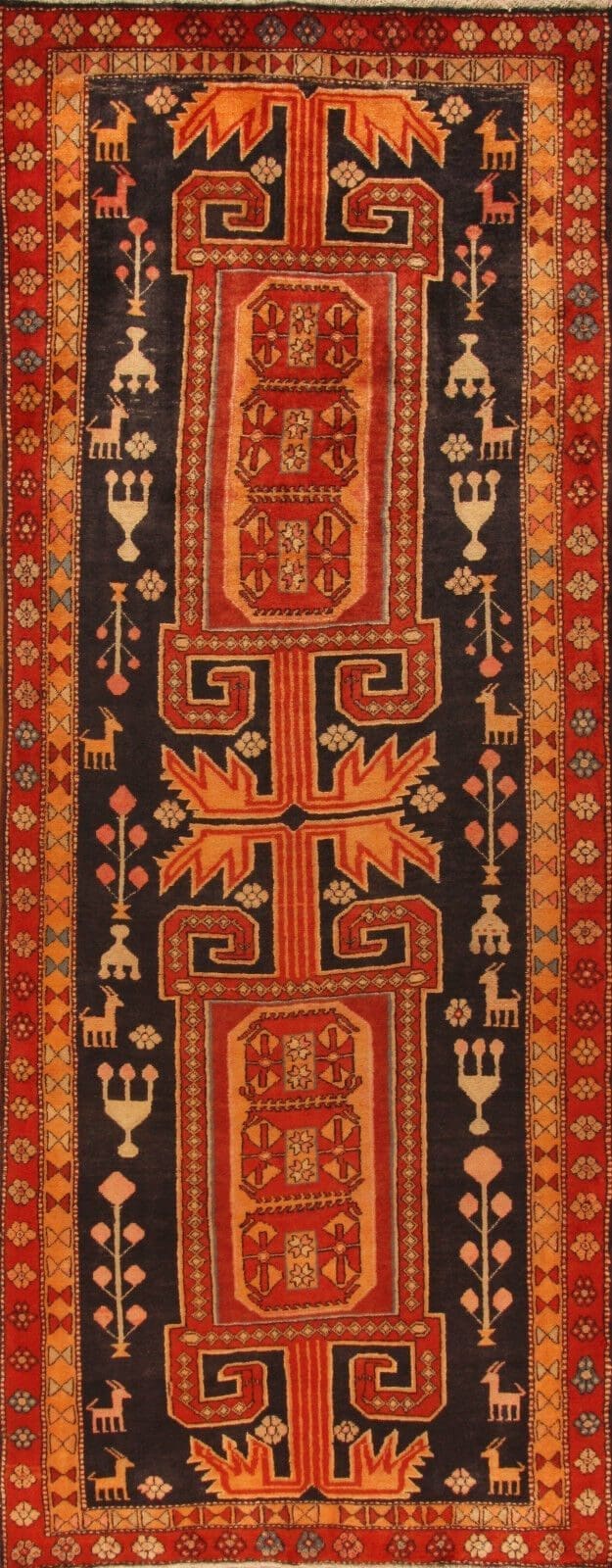 **Perserteppich Läufer 313x123 cm, ca. 160.000 Knoten/m², Meisterknüpfung, 100% Wolle, handgeknüpft**