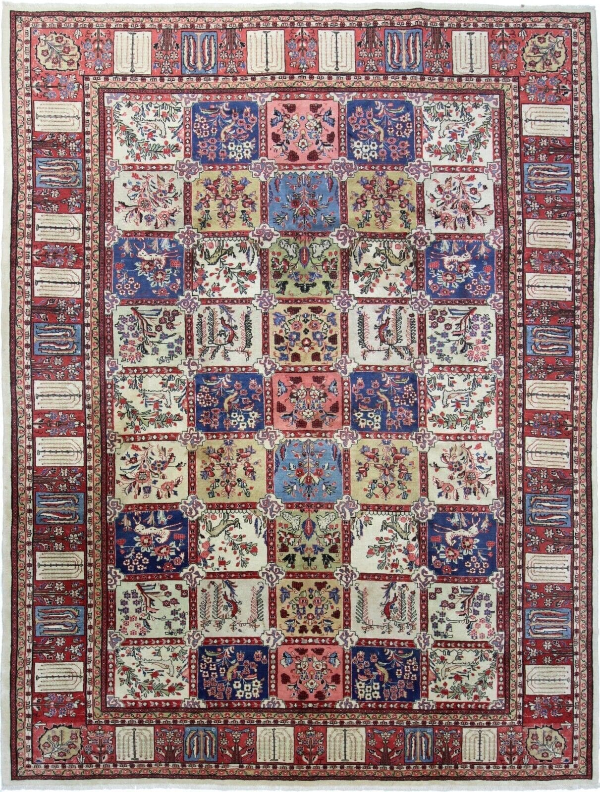 **Handgeknüpfter Perserteppich Sarough 358 x 270 cm – Top Zustand, hohe Knotenzahl, 100% Handarbeit**