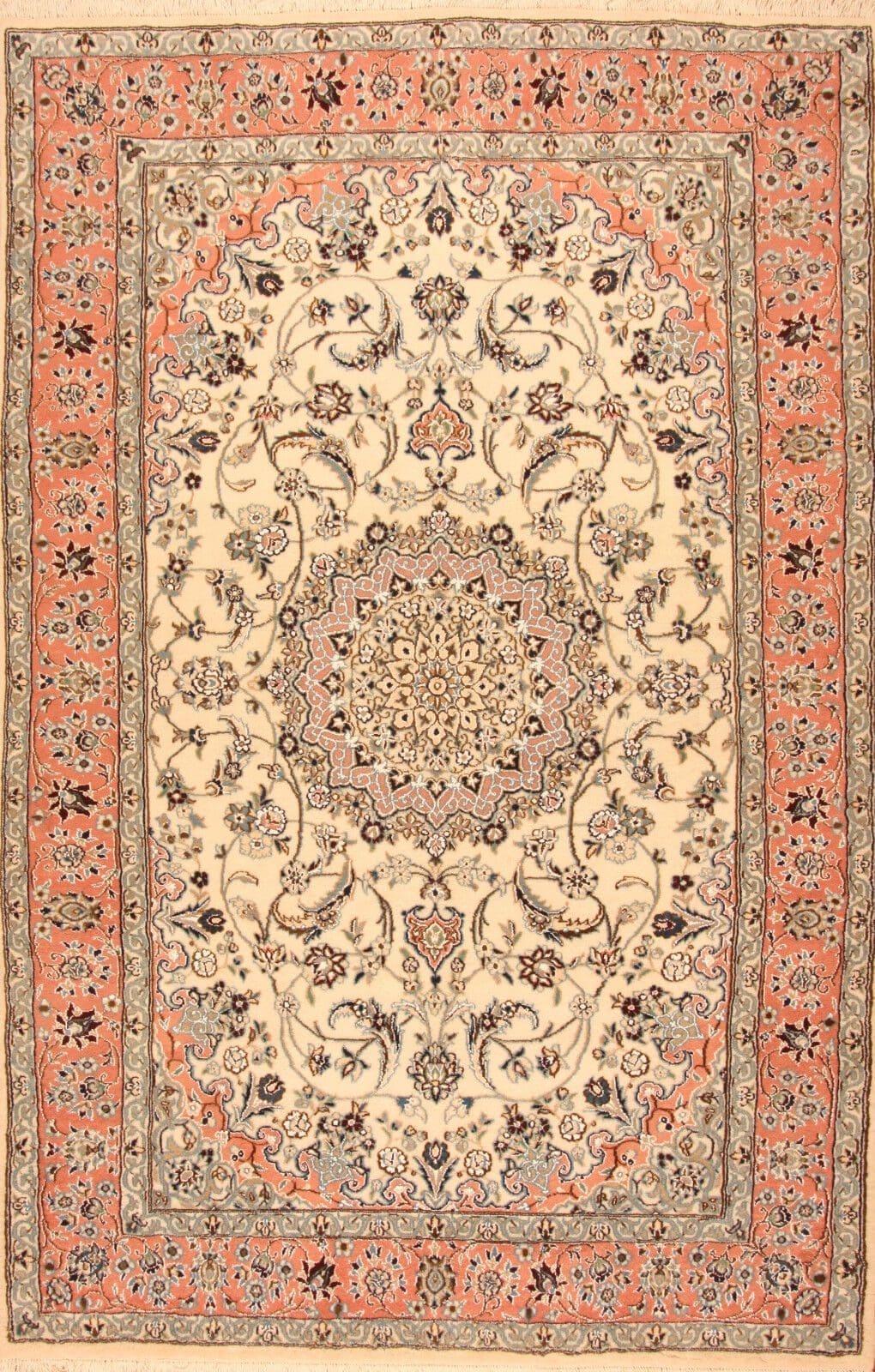 Echter Handgeknüpfter Perserteppich 297x192 cm - 200.000 Knoten/m² - Wunderschöne Pflanzenfarben & Dekorative Musterung - NEU - Handgeknüpft Perserteppich