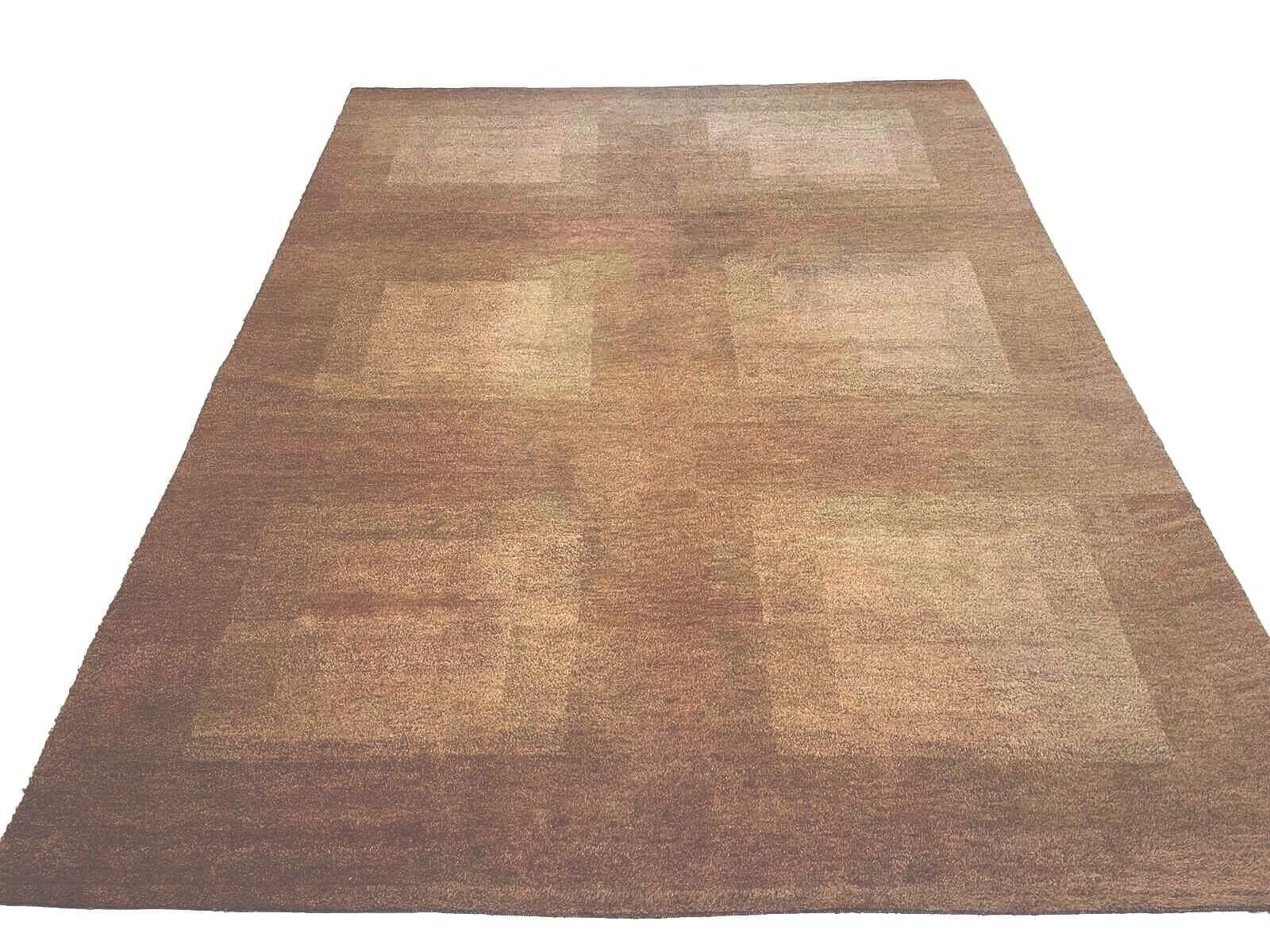 **Handgeknüpfter Perserteppich 250x350 cm - Modernes Rot-Orange Design, Hochwertige Wolle, Ideal für Fußbodenheizung**