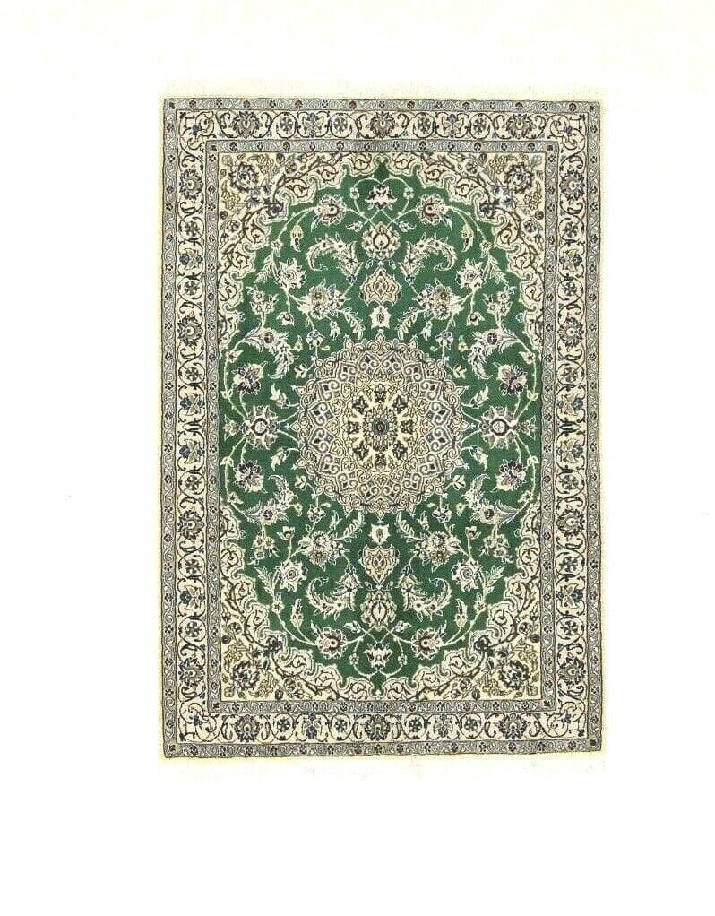 **Wunderschöner Perserteppich Super Nain 9 la - 178 x 120 cm, ca. 500,000 Knoten/m², 90% Schurwolle & 10% Seide, Neu, handgeknüpft**