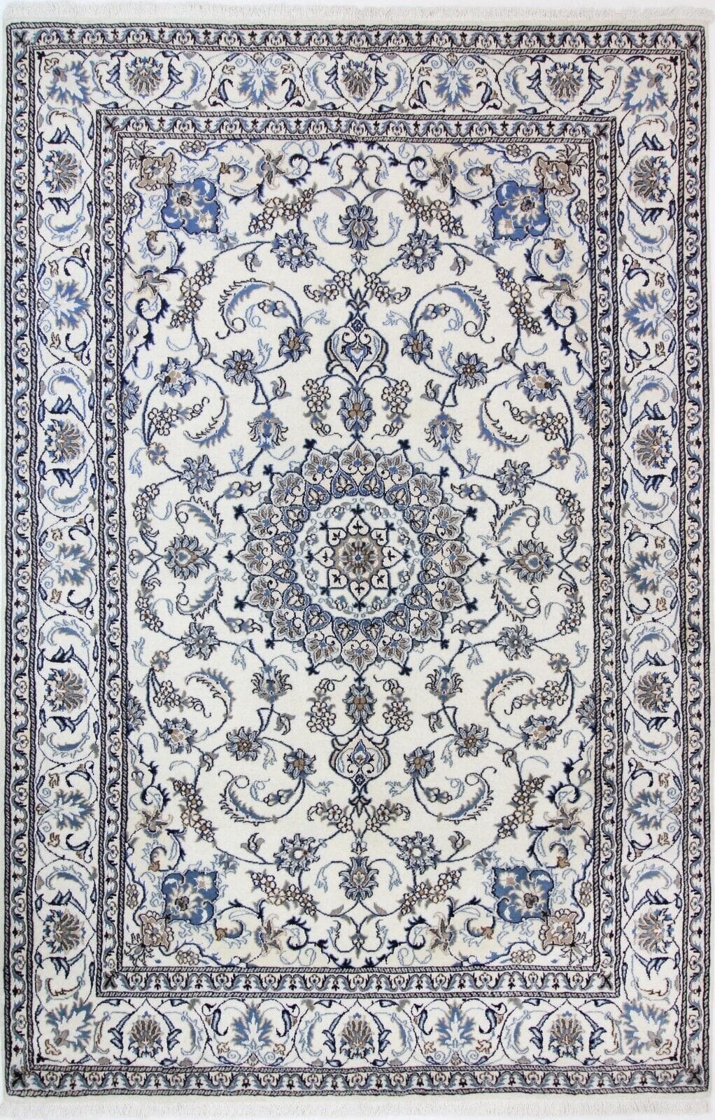 Original Perserteppich Nain 302x195 cm, Top Zustand, handgeknüpft