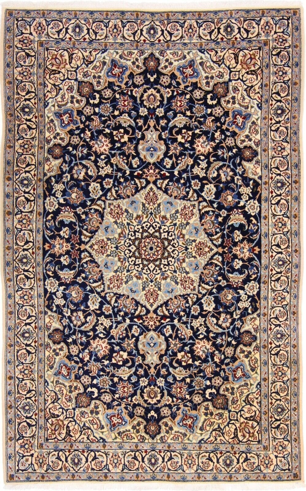 Perserteppich Nain 202x127 cm - handgeknüpft, hohe Qualität