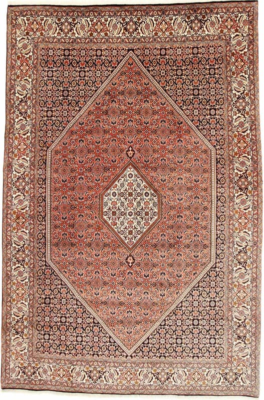 Bidjar Orientteppich 302x200 cm, handgeknüpft, einzigartiges Muster