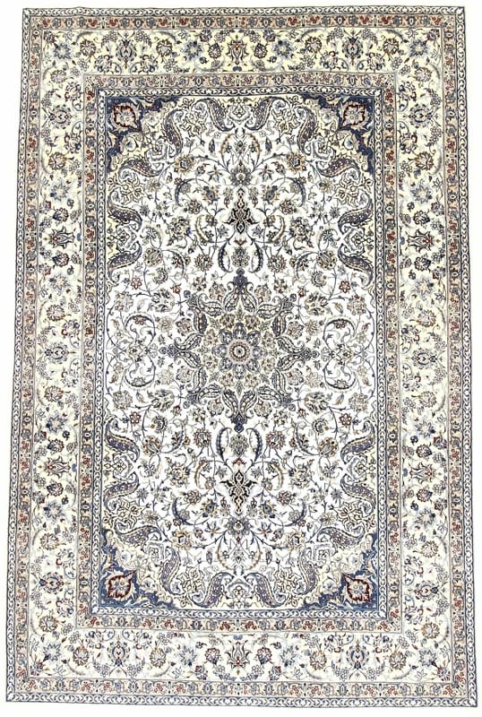 Eleganter NAIN 9 LA Handgeknüpfter Orientteppich 334x221 cm