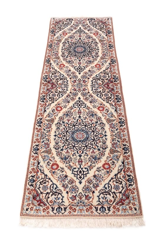 Exklusiver Nain 6 La Orientteppich 150x48 cm - handgeknüpft