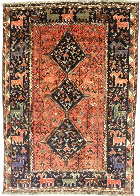 Ghashghai Teppich 292x205 cm – Handgeknüpft, Perserteppich