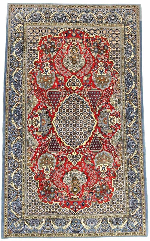 Ghom Orientteppich 256x153 cm, handgeknüpft, elegant und langlebig