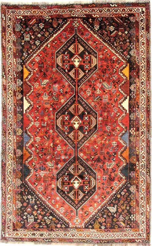 Ghoshghai Teppich 281x173 cm – Handgeknüpft, Orientteppich