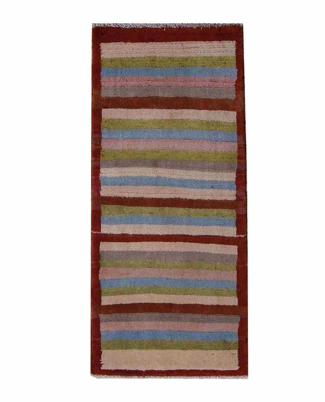 Handgeknüpfter Ghashghai Teppich 137x63 cm, 160.000 Knoten/m², bunt