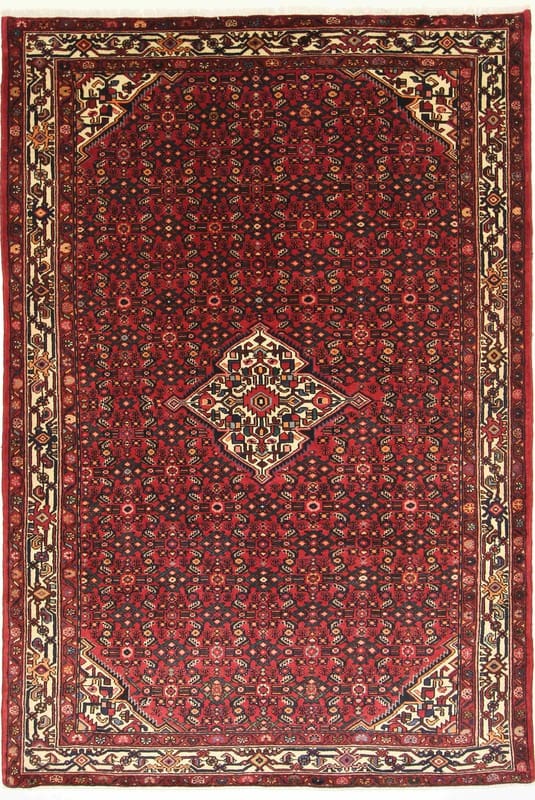 Hosenabad Teppich 312x211 cm, semi-antiker Orientteppich, handgeknüpft