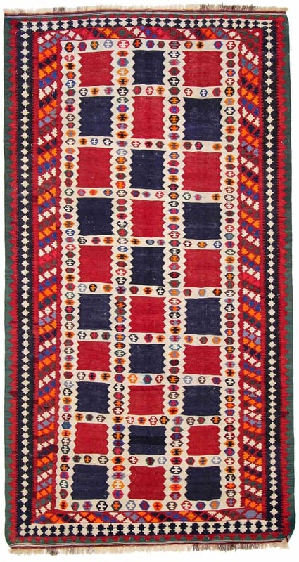 Kelim Gaschgai 305x164 cm - Handgewebt, traditioneller Orientteppich