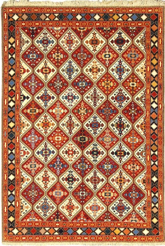 Kelim Teppich 202x135 cm mit Wüstendesign – handgewebt Orientteppich