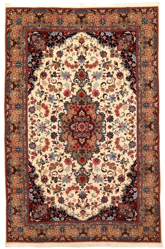 Keshan Orientteppich 305x201 cm – Eleganter Wollteppich, handgeknüpft