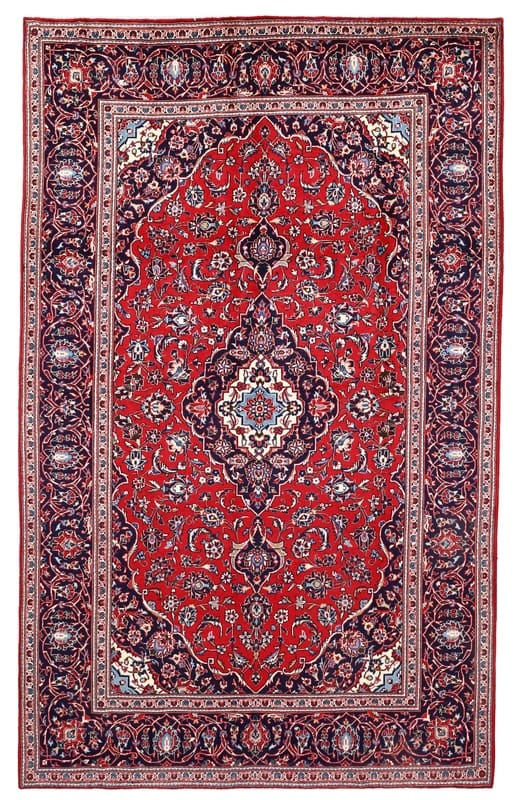 KESHAN Teppich 312x191 cm, 300.000 Knoten, handgeknüpft, Perserteppich