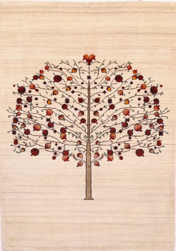 Loribaft Teppich 205x144 cm, robust & handgeknüpft, Gabbeh-Stil