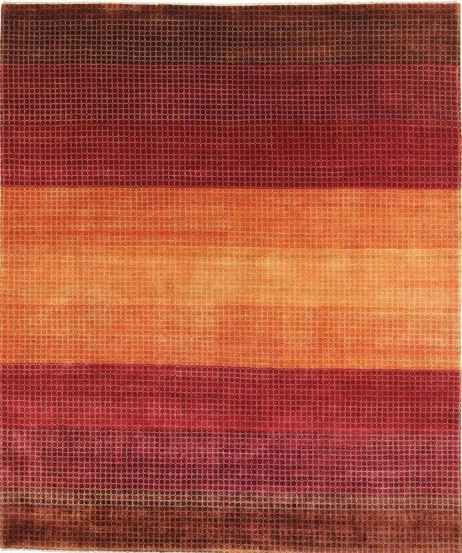 Loribaft Teppich 302x253 cm, geometrisches Muster, handgeknüpft