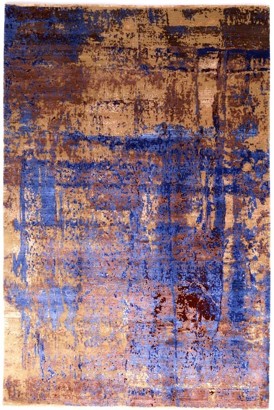 Moderner Orientteppich "Modern Lotus" 307x203 cm – handgeknüpft