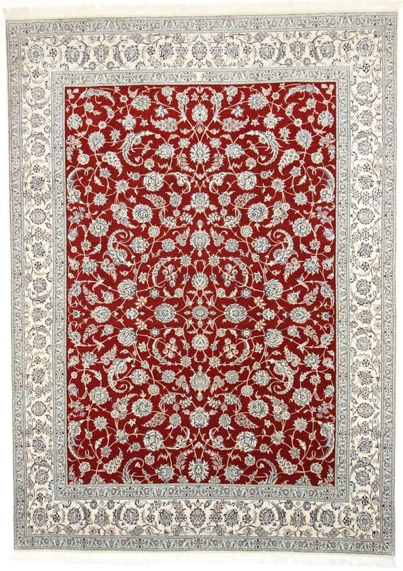 Nain 6La Teppich 338x243 cm, 640.000 Knoten, handgeknüpft, Perserteppich