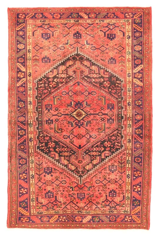 Orientteppich Hamadan 217x141 cm, antik, handgeknüpft