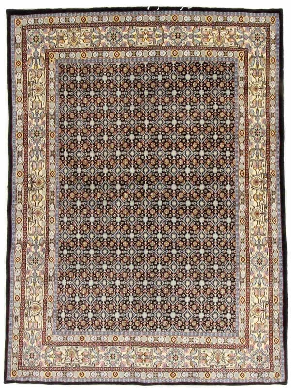 Orientteppich MOUD 197x146 cm - Handgeknüpft, Türkis-Muster