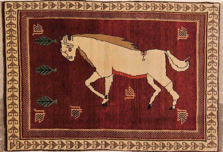 Orientteppich Qashqai 172x121 cm, bunt, handgeknüpft