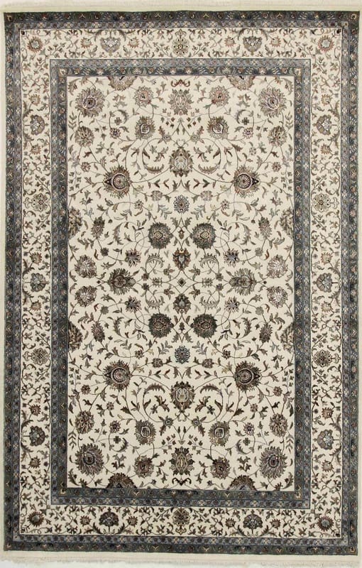 Orientteppich TABRIZ 300x197, handgeknüpft, zeitloses Design