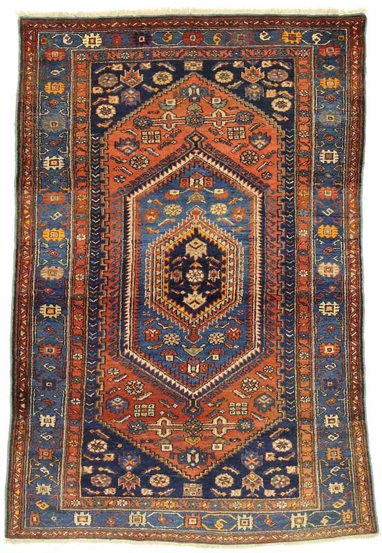 Orientteppich Zanjan 201x120 cm - Antik, Handgeknüpft