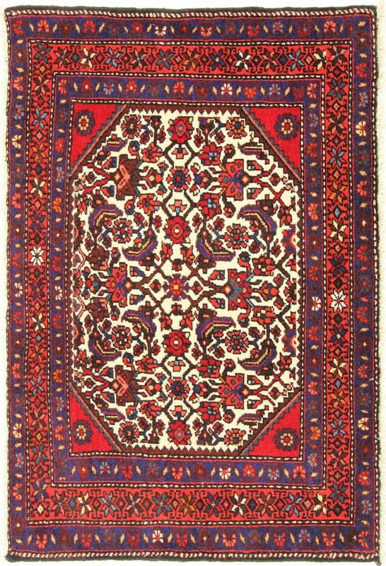 Rudbar Orientteppich 112x74 cm, semi-antik, handgeknüpft