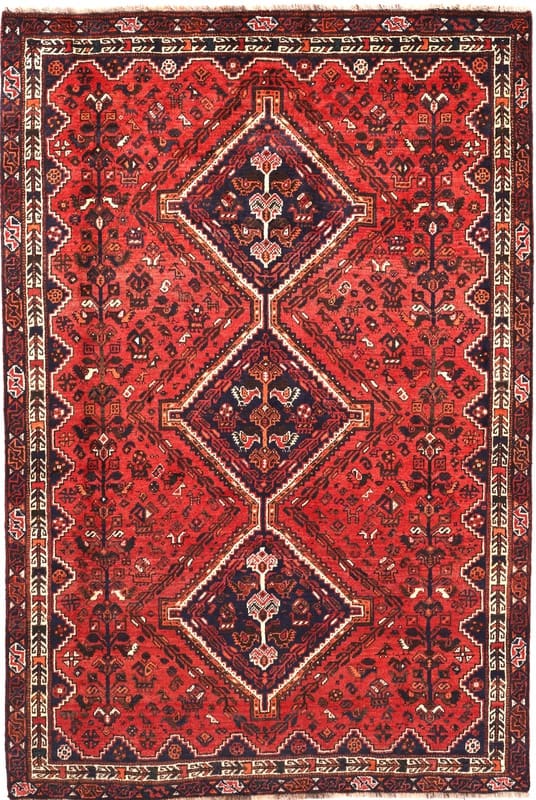 Schiraz Orientteppich 288x191 cm, handgeknüpft aus Wolle