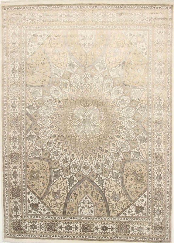 TABRIZ-GUMBAD Orientteppich 373x266 cm, handgeknüpft