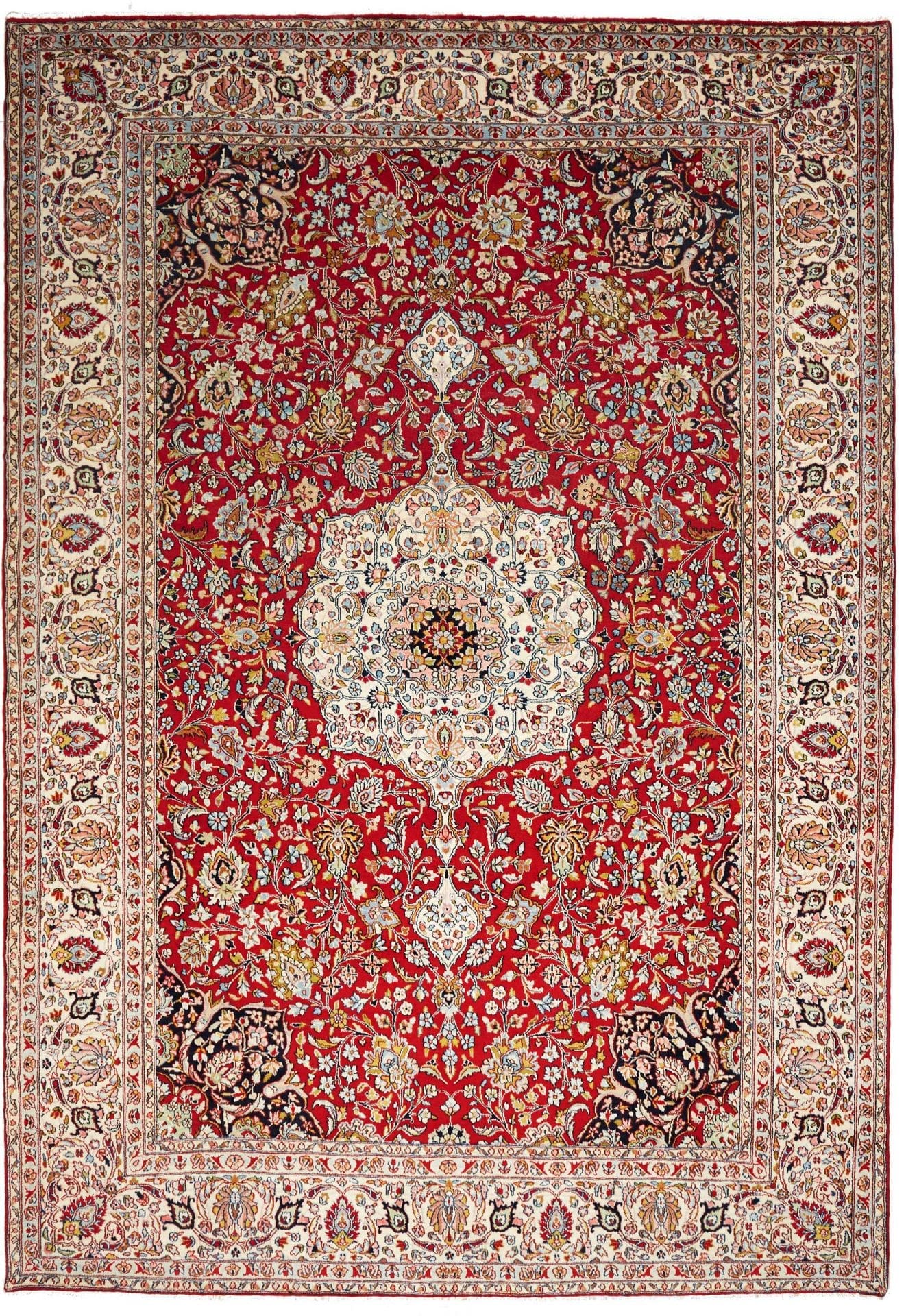 Kashan Teppich 249 x 357 cm - Handgeknüpft, Schurwolle, Perserteppich