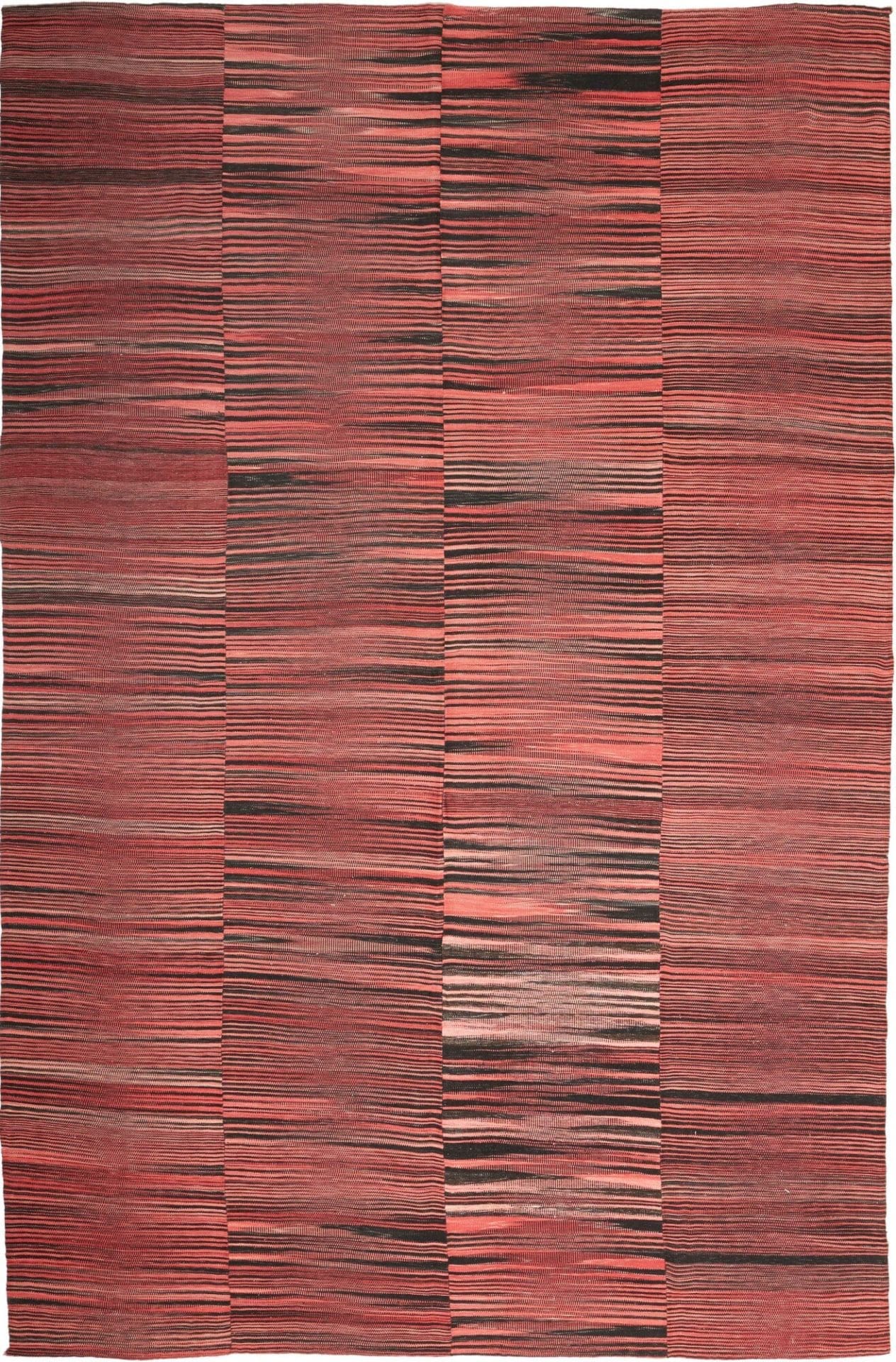 Kelim Neo 193 x 291cm – Handgewebt, rustikaler Stil, warme Farben