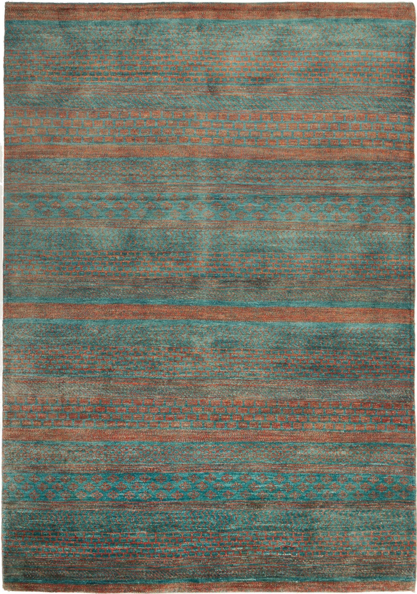Loribaft Orientteppich 159 x 221 cm aus Schurwolle, handgeknüpft