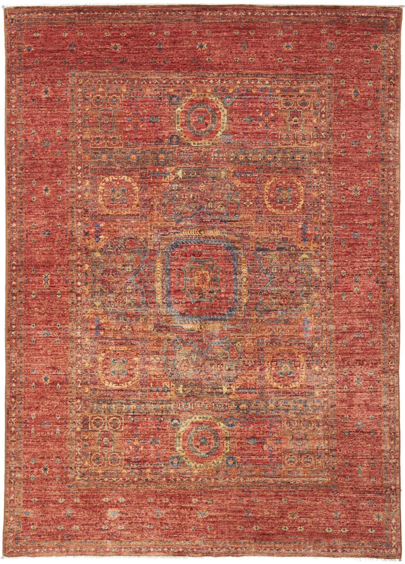 Mamluk Orientteppich 148 x 205 cm, Schurwolle, handgeknüpft