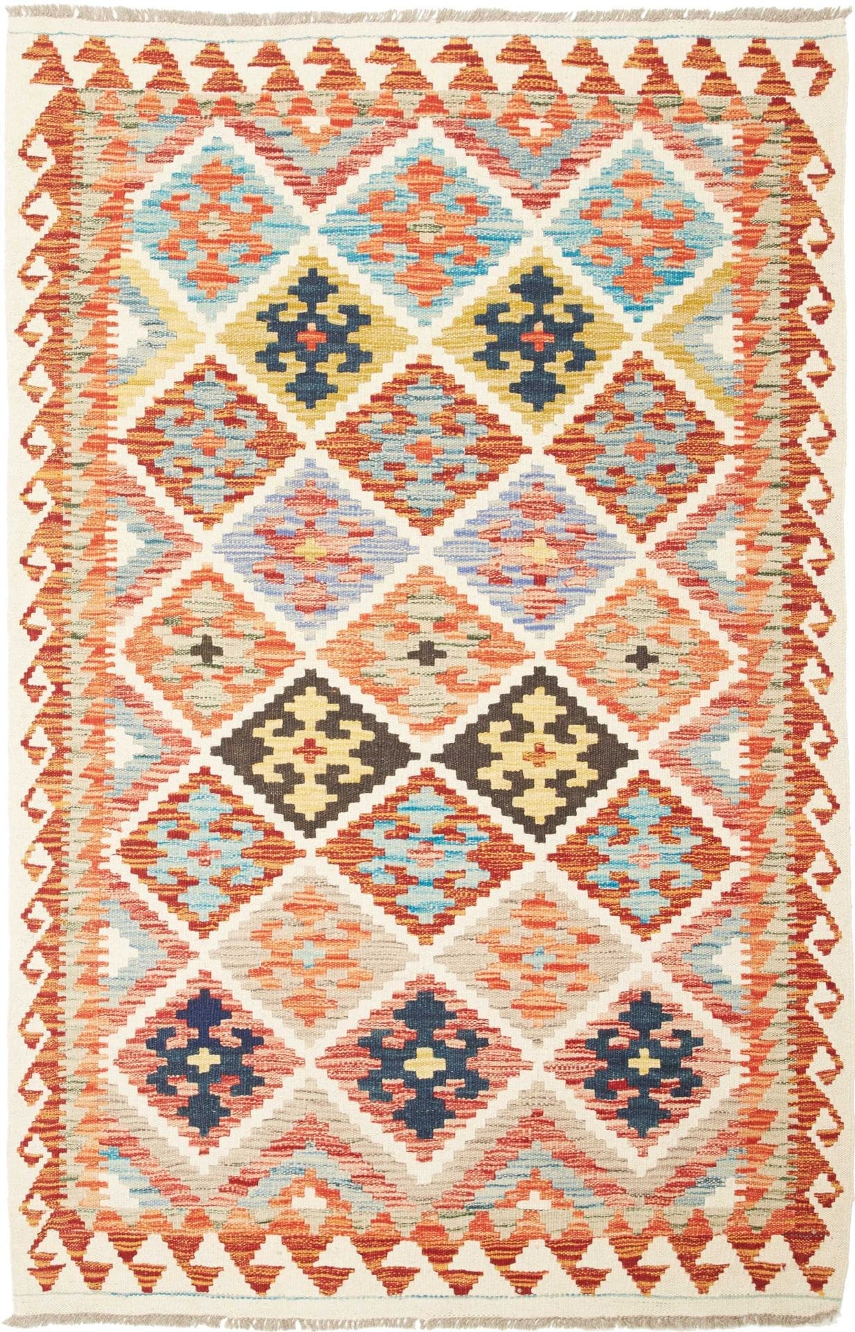 Orientteppich Kelim 115 x 175cm, Schurwolle, handgewebt