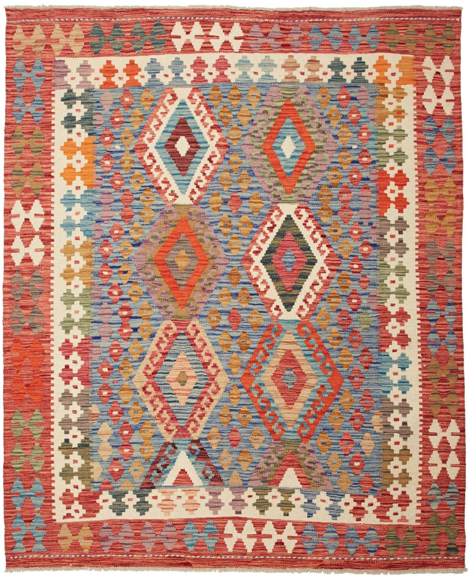 **Orientteppich Kelim 159 x 192 cm aus Schurwolle, handgewebt**